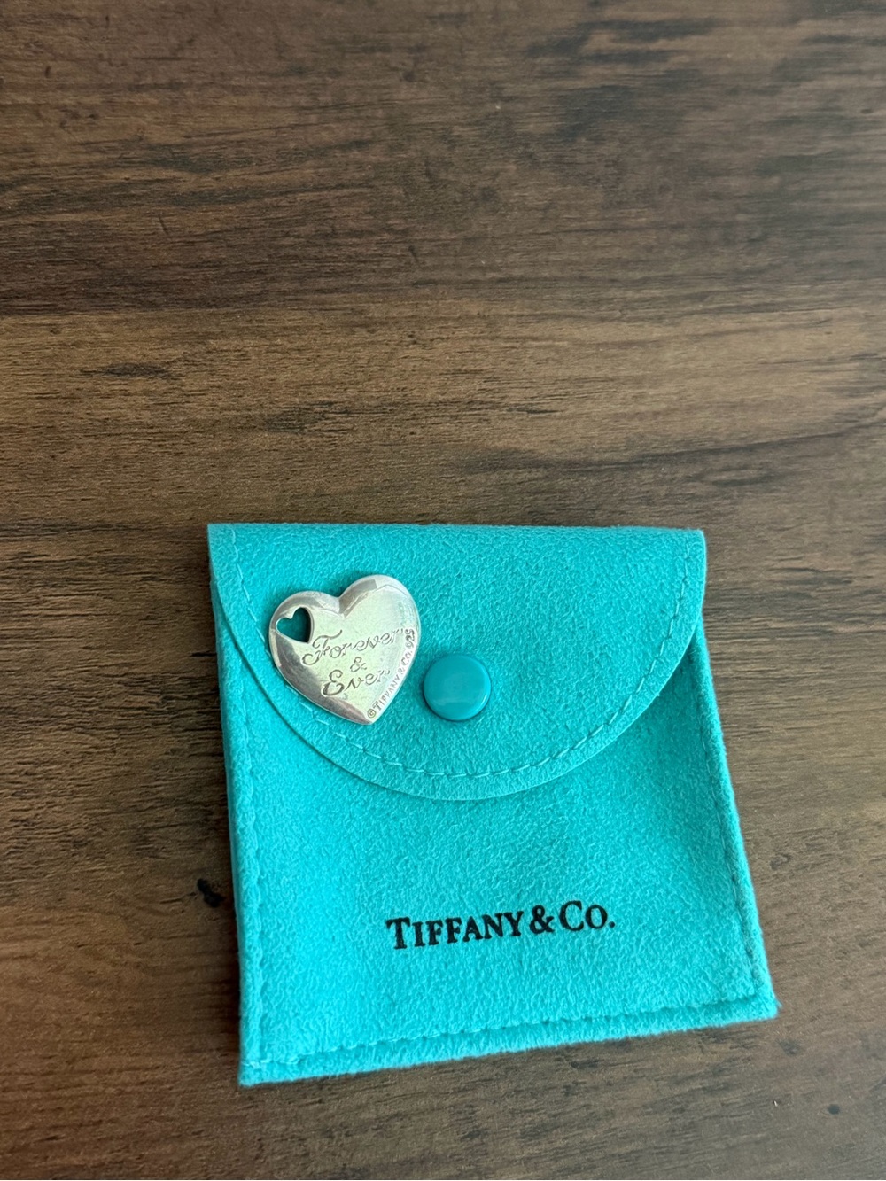 RARE Retired Tiffany & Co. Puffy Two Heart Cutout Heart Pendant